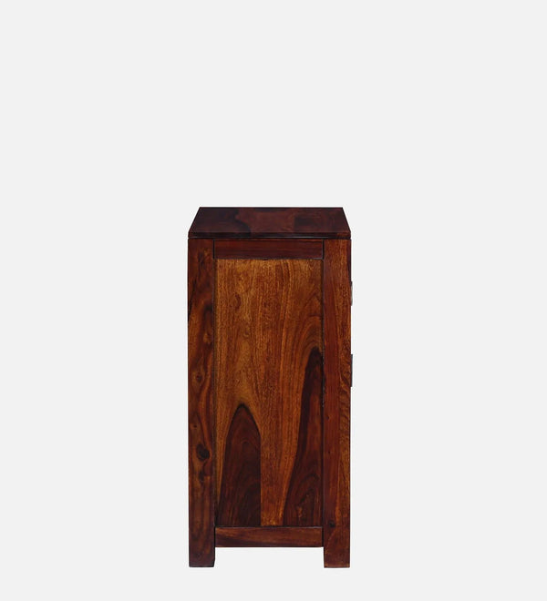 Royal StepSeat Sheesham Wood Shoe Cabinet in Scratch Resistant Honey Oak Finish - D'DASS Store