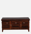 HoneyNest Collection Sheesham Wood Shoe Rack With Seating in Scratch Resistant Honey Oak Finish - D'DASS Store