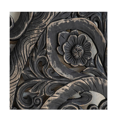 Grand Ranch Carved Panel Texas King Headboard with Frame - D'DASS Store