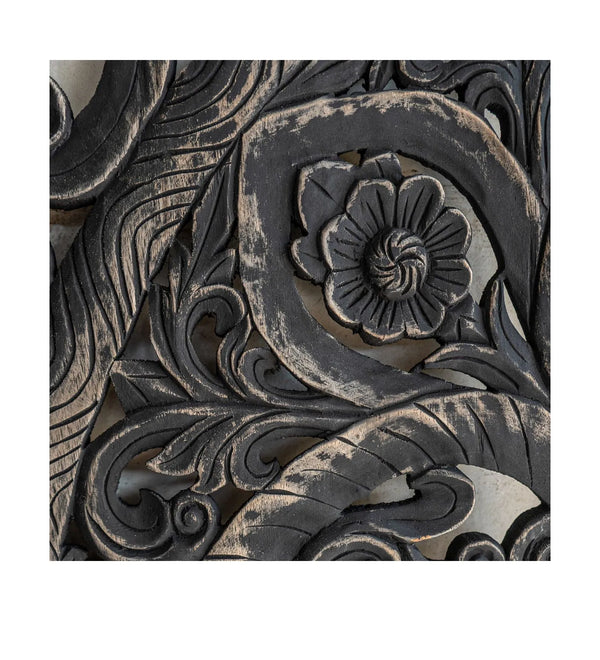 Grand Ranch Carved Panel Texas King Headboard with Frame - D'DASS Store