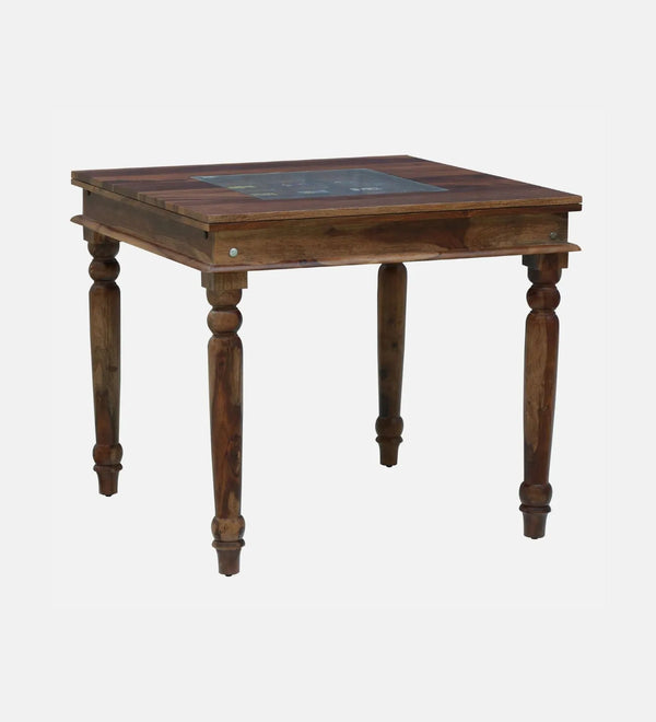 Wildwood Harmony Table Wood 4 Seater Dining Set In Rustic Teak - D'DASS Store