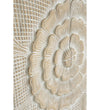 Sacred Mandala Teak Carved Headboard with Frame