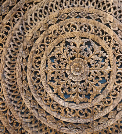 Jodhana Large Handmade Relief Carving Tropical Home Decor with Frame - D'DASS Store