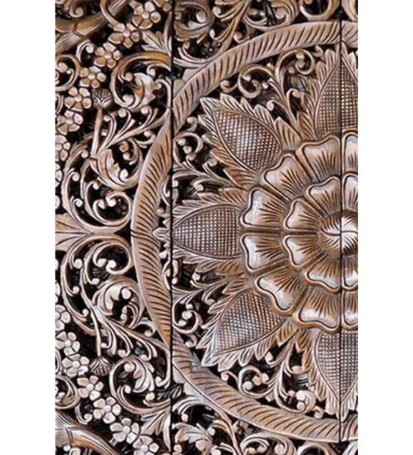 Mysore HandCrafted Bed Headboard with Frame - D'DASS Store