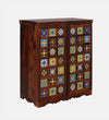 Siramika Manor Wood Bar Cabinet