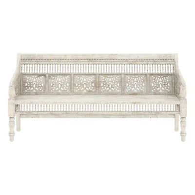 Whitehouse Solid wood Handcarved Sofa Chair for Living Room - D'DASS Store