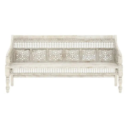 Whitehouse Solid wood Handcarved Sofa Chair for Living Room - D'DASS Store