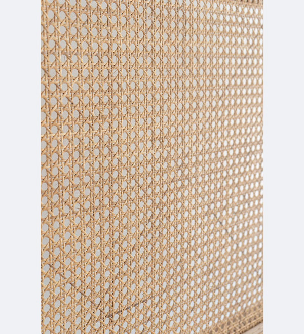 Amber Rattan Weaved King Size Headboard with Frame - D'DASS Store
