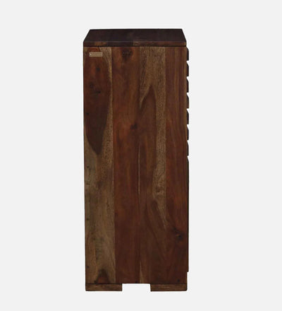 OakLine Bench Sheesham Wood Shoe Cabinet in Scratch Resistant Provincial Teak Finish - D'DASS Store