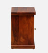 Teak Forge Wood Bedside Table In Honey Oak Finish With Drawers - D'DASS Store