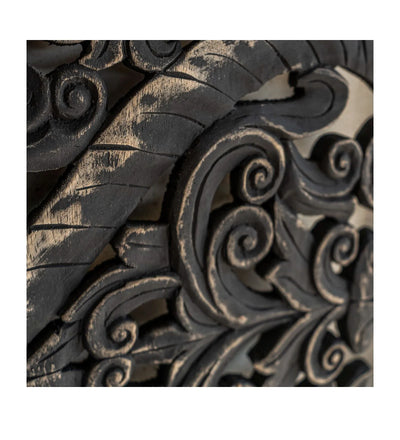 Grand Ranch Carved Panel Texas King Headboard with Frame - D'DASS Store