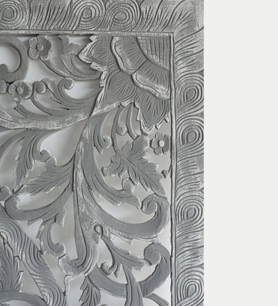 Rustic Mist Grey Headboard with Frame - D'DASS Store