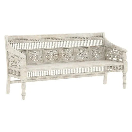 Whitehouse Solid wood Handcarved Sofa Chair for Living Room - D'DASS Store