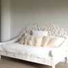 White Crown Solid wood Handcarved Sofa for Living Room