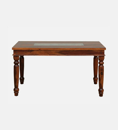 Raw Teak Essence Wood 6 Seater Dining Set In Honey - D'DASS Store