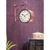 6" Copper Classic Double Sided Platform Wall Clock