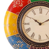 12" Hand Painted Vintage Wooden Wall Clock for Home