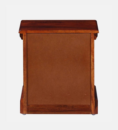 Sienna Nest Wood Bedside Table In Honey Finish With Drawer - D'DASS Store