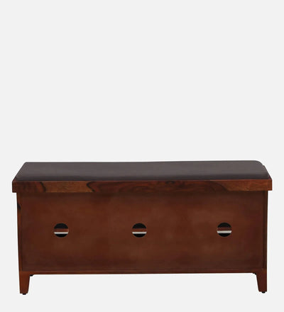 HoneyNest Collection Sheesham Wood Shoe Rack With Seating in Scratch Resistant Honey Oak Finish - D'DASS Store