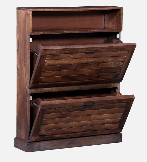 Rustic Flip Shoe Rack Buy Rustic FootHaven Solid Wood Tilt Out Shoe Rack In Provincial Teak ...