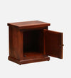 Teak Forge Wood Bedside Table In Honey Oak Finish With Drawers - D'DASS Store