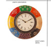 12" Hand Painted Vintage Wooden Wall Clock for Home