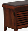 HoneyNest Collection Sheesham Wood Shoe Rack With Seating in Scratch Resistant Honey Oak Finish - D'DASS Store