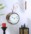 8" Copper Finish Iron Station Platform Wall Clock for Wall