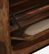 Regal Rest Rack Sheesham Wood Shoe Cabinet in Rustic Teak Finish - D'DASS Store