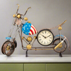 Indian Bike Iron Table Clock for Home & Office