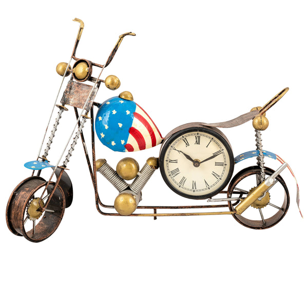 Indian Bike Iron Table Clock for Home & Office - D'DASS Store