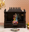 Big Sheesham MDF Wooden Pooja Mandap With Gopuram