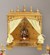 Big Sheesham MDF Wooden Pooja Temple Puja Mandap For Office