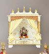 Big Sheesham MDF Wooden Pooja Temple Puja Mandap For Office