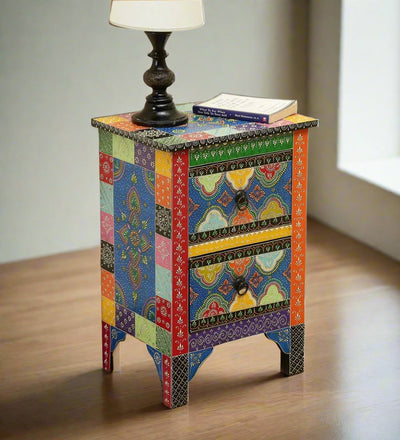 Wooden Handpainted Console & Side Table