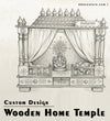 Customize Wooden Home Temple For Pooja | DDASSSTORE.COM - D DASS Store