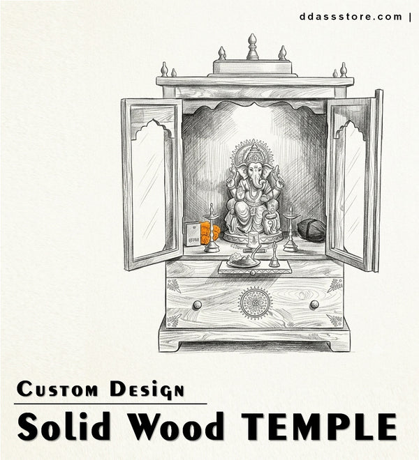 Customize Solid-Wood Pooja Mandir | DDASSSTORE.COM