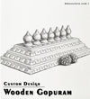 Customize Wooden Gopuram For Home Temple | DDASSSTORE.COM - D DASS Store