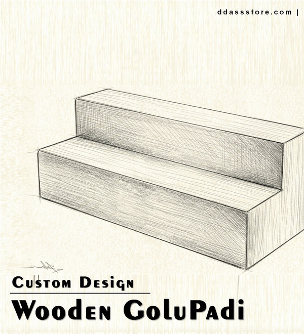 Customize Wooden Steps For Home Temple | GOLU Stand Kolu Padi | DDASSSTORE.COM - D DASS Store