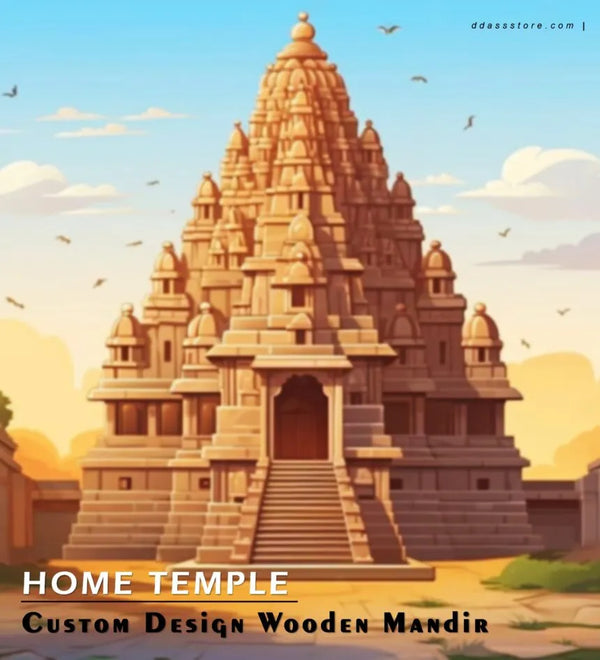Customize Wooden Home Temple For Pooja