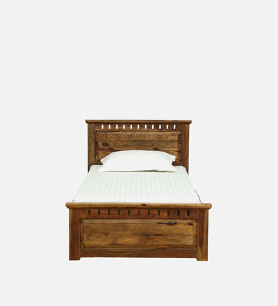 Soloman Solid Wood Single and Double Bed with Storage - D'DASS Store