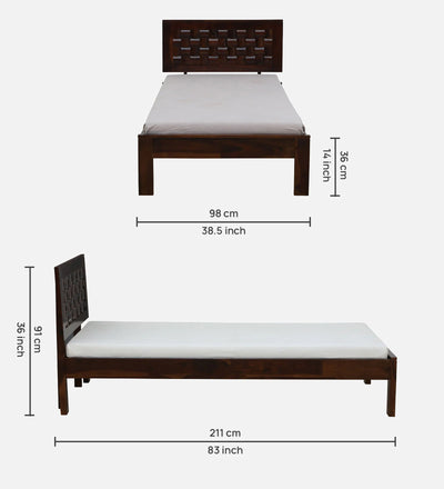 Morgan Wooden Single and Double Bed