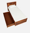 Yamen Solid Wood Single and Double Bed with Storage