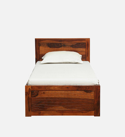 Yamen Solid Wood Single and Double Bed with Storage