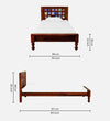 Zubil Wooden Single and Double Bed - D'DASS Store