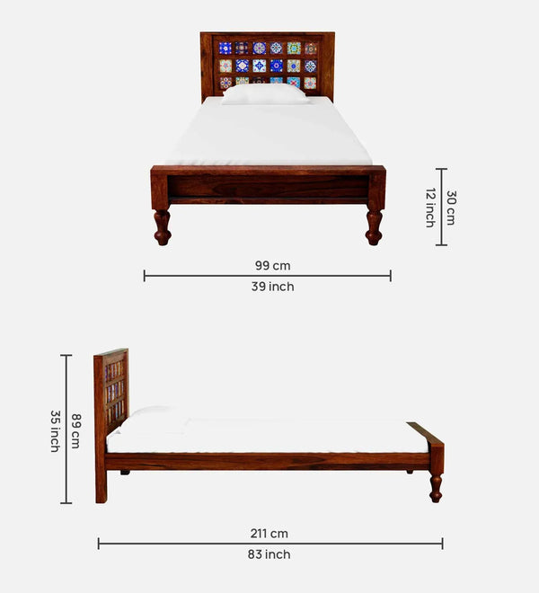 Zubil Wooden Single and Double Bed - D'DASS Store