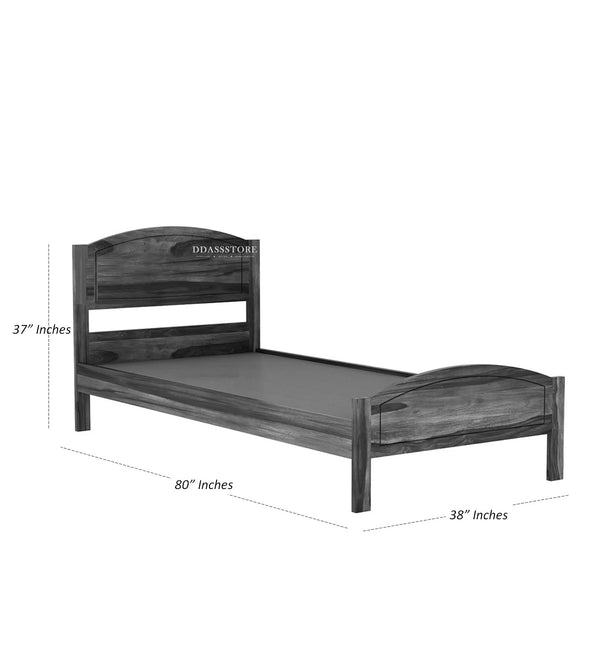 HandCrafted Solid Wood Single Bed - D'DASS Store