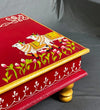 Shri Laddu Gopal Handpainted Wooden Pooja Chowki & Bajot Patta For Home - D'DASS Store