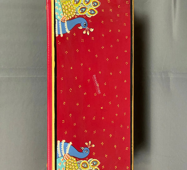 Shri Kartikeya Murugan Wooden Pooja Chowki & Bajot Patta For Home - D'DASS Store