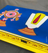 Sri tirumalagiri venkateshwara swamy Wooden Pooja Chowki & Bajot Patta For Home - D'DASS Store